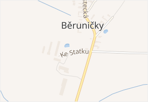 Ke Statku v obci Běrunice - mapa ulice