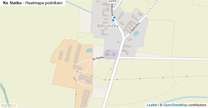 Ke Statku - mapa podnikání