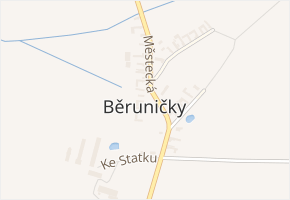 Městecká v obci Běrunice - mapa ulice