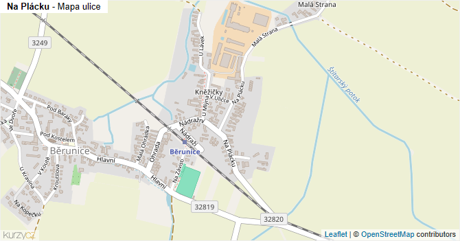 Na Plácku - mapa ulice
