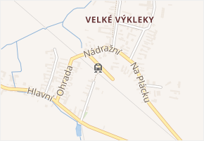 Nádraží v obci Běrunice - mapa ulice