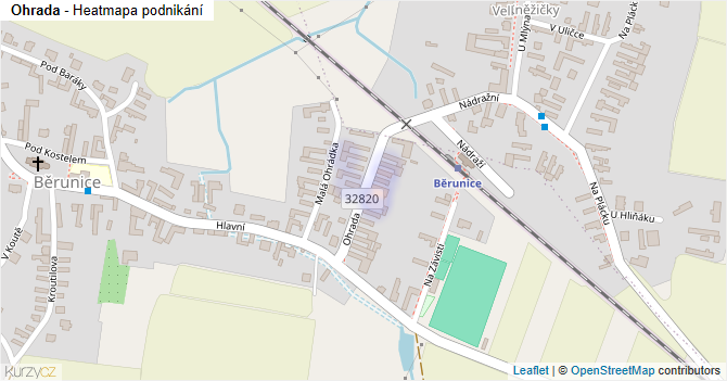 Ohrada - mapa podnikání