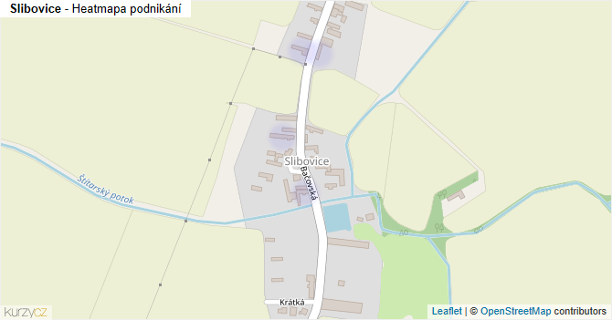 Slibovice - mapa podnikání