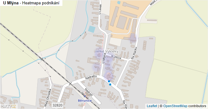 U Mlýna - mapa podnikání