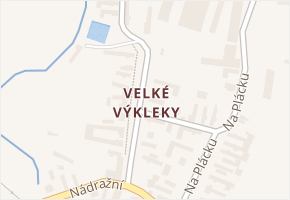 Velké Výkleky v obci Běrunice - mapa části obce