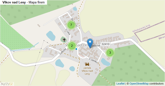 Vlkov nad Lesy - mapa firem