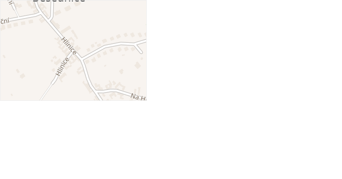 Hlinice v obci Besednice - mapa ulice
