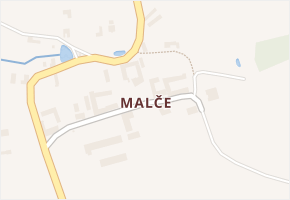 Malče v obci Besednice - mapa části obce