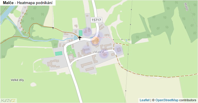 Malče - mapa podnikání