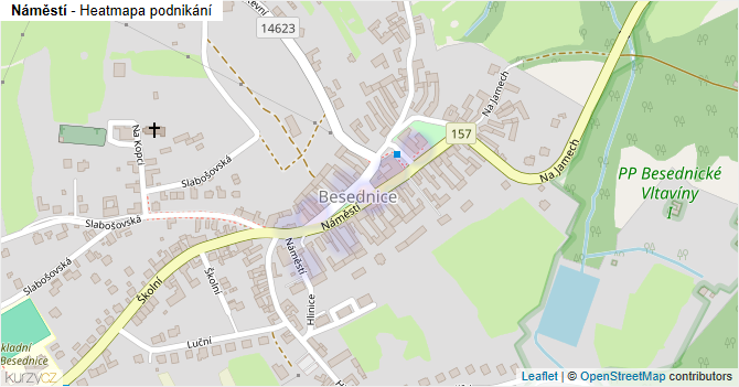 Náměstí - mapa podnikání