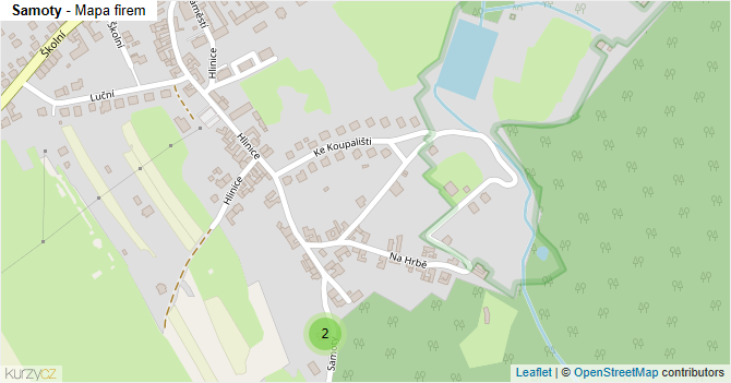 Samoty - mapa firem