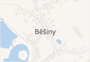 Běšiny v obci Běšiny - mapa části obce