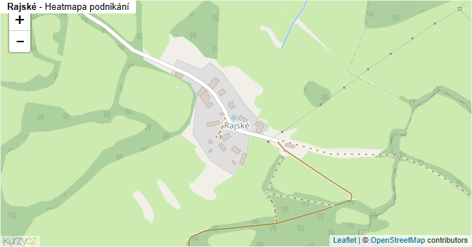 Rajské - mapa podnikání