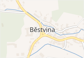 Běstvina v obci Běstvina - mapa části obce