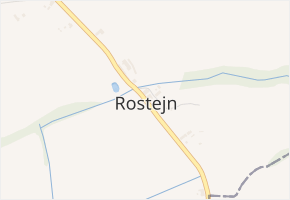Rostejn v obci Běstvina - mapa části obce