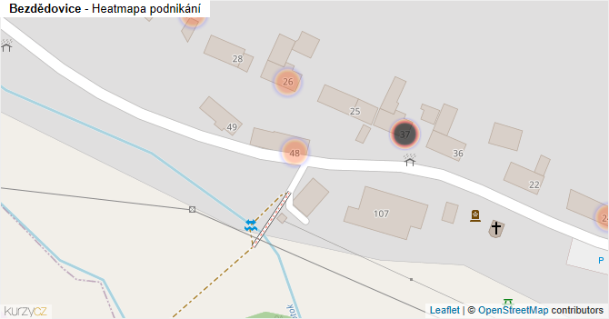 Bezdědovice - mapa podnikání