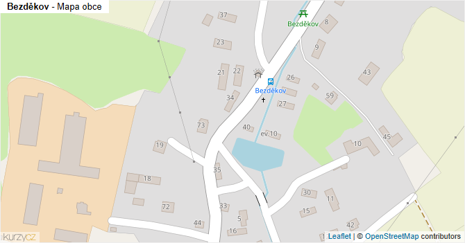 Bezděkov - mapa obce