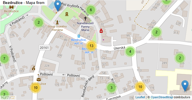 Bezdružice - mapa firem