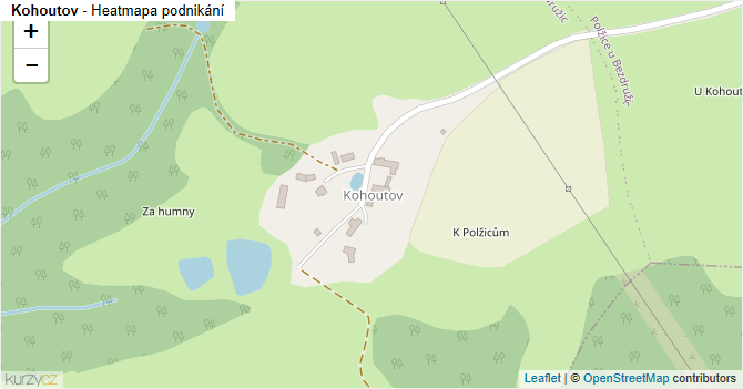 Kohoutov - mapa podnikání