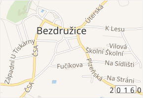 Švermova v obci Bezdružice - mapa ulice