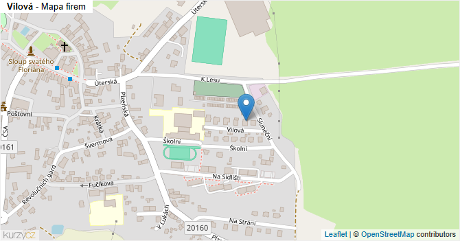 Vilová - mapa firem