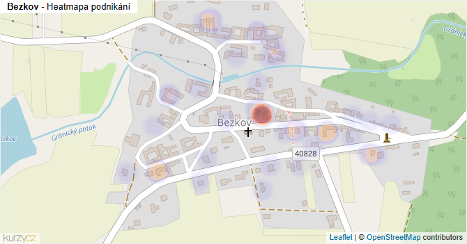 Bezkov - mapa podnikání