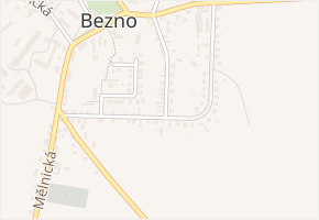 Jana Švermy v obci Bezno - mapa ulice