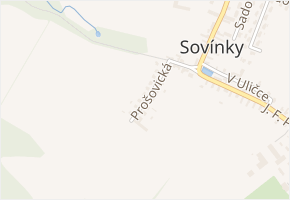 Prošovická v obci Bezno - mapa ulice
