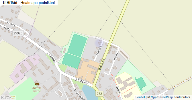 U Hřiště - mapa podnikání