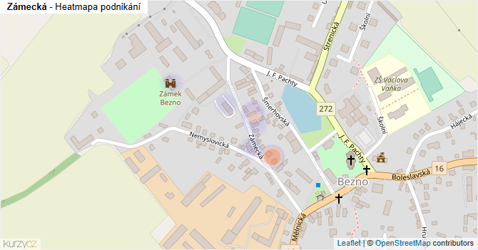 Zámecká - mapa podnikání