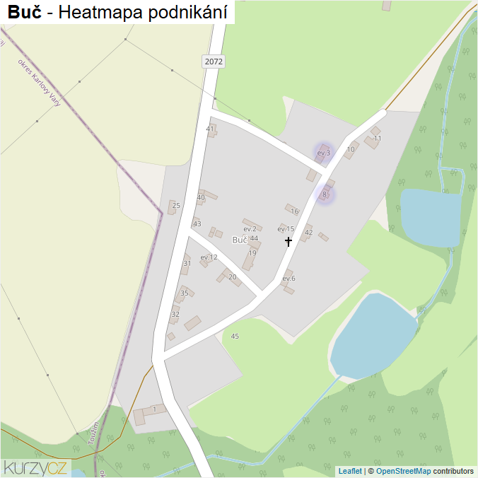 Mapa Buč - Firmy v části obce.