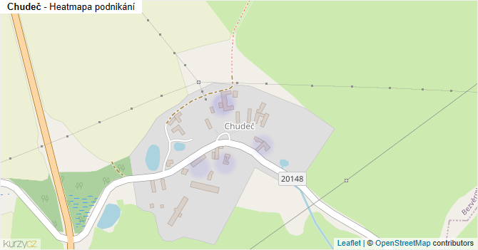 Chudeč - mapa podnikání