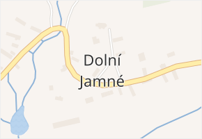 Dolní Jamné v obci Bezvěrov - mapa části obce