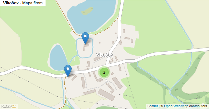 Vlkošov - mapa firem