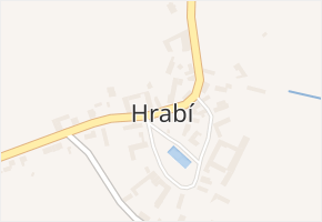 Hrabí v obci Bílá Lhota - mapa části obce