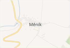 Měník v obci Bílá Lhota - mapa části obce