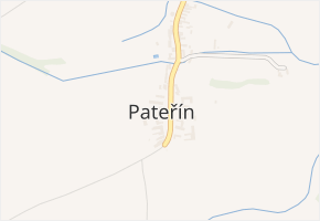 Pateřín v obci Bílá Lhota - mapa části obce