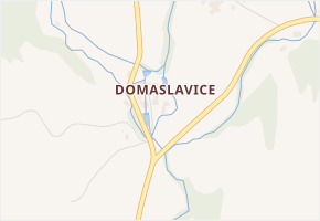 Domaslavice v obci Bílá - mapa části obce