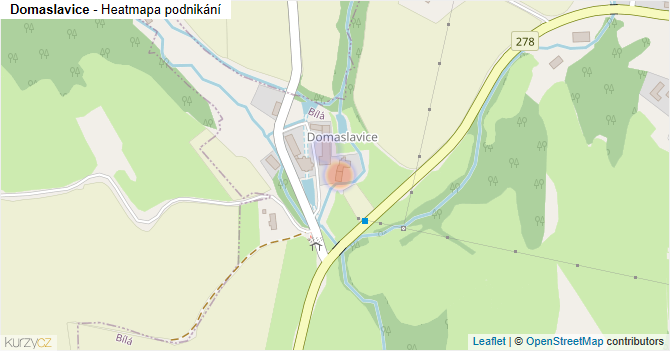Domaslavice - mapa podnikání
