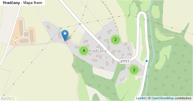 Hradčany - mapa firem
