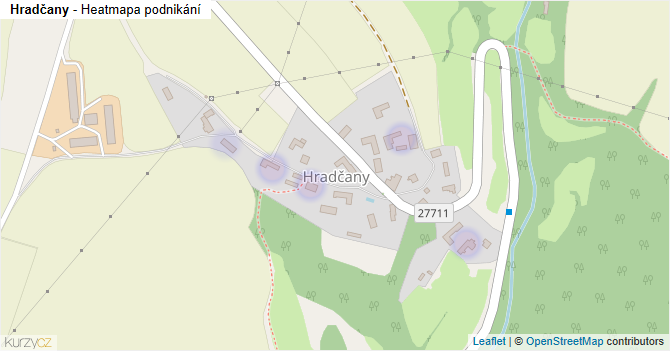 Hradčany - mapa podnikání