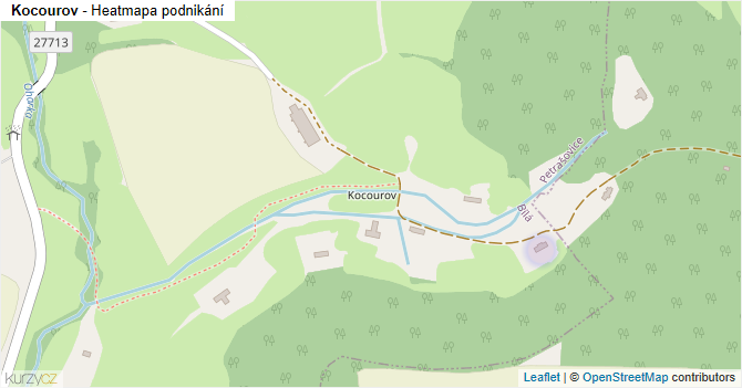 Kocourov - mapa podnikání