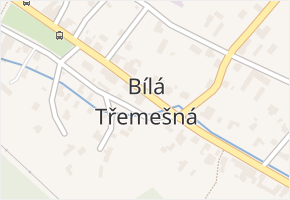 Bílá Třemešná v obci Bílá Třemešná - mapa části obce