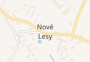 Nové Lesy v obci Bílá Třemešná - mapa části obce
