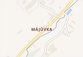 Májůvka v obci Bílčice - mapa části obce
