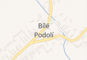 Bílé Podolí v obci Bílé Podolí - mapa části obce