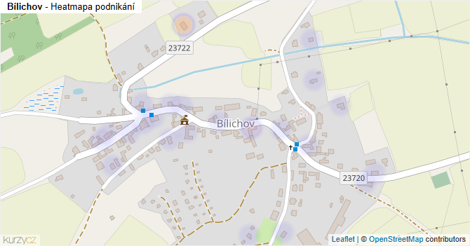 Bílichov - mapa podnikání