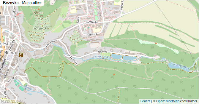 Bezovka - mapa ulice