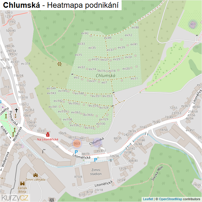 Mapa Chlumská - Firmy v ulici.