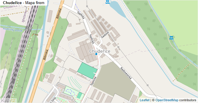 Chudeřice - mapa firem